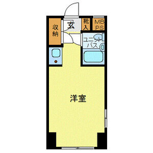 ワンルーム 間取り図
