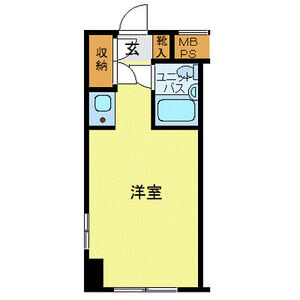 ワンルーム 間取り図