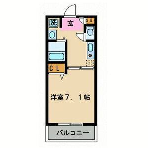 1K 間取り図