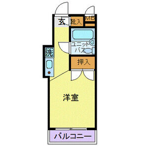 ワンルーム 間取り図