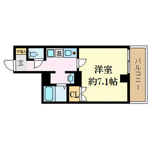 1K 間取り図