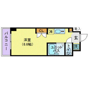 ワンルーム 間取り図