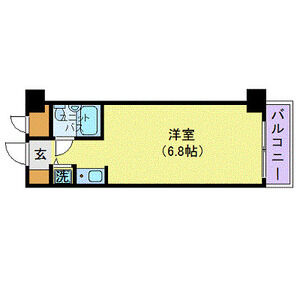 ワンルーム 間取り図
