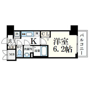 1K 間取り図