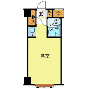 ワンルーム 間取り図
