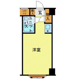 ワンルーム 間取り図