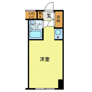 ワンルーム 間取り図