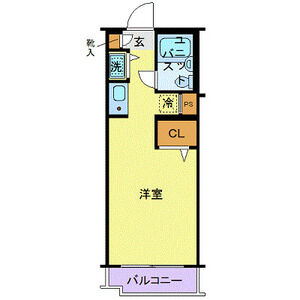 ワンルーム 間取り図