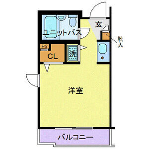ワンルーム 間取り図