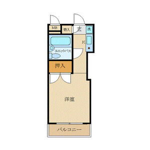 ワンルーム 間取り図