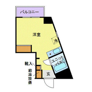 ワンルーム 間取り図
