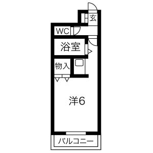 ワンルーム 間取り図