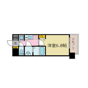 1K 間取り図