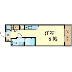 ワンルーム 間取り図