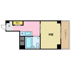 1K 間取り図