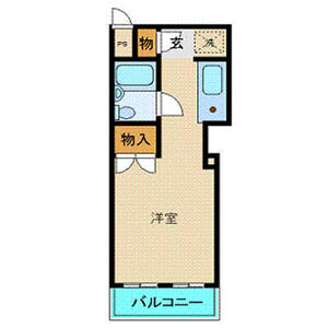 ワンルーム 間取り図