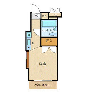 ワンルーム 間取り図
