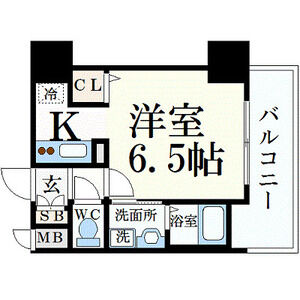 1K 間取り図