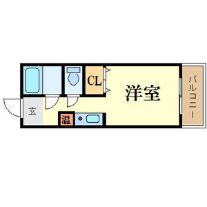 ワンルーム 間取り図