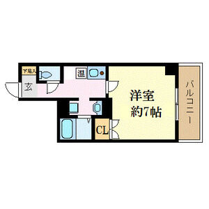 1K 間取り図