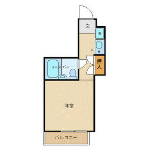 ワンルーム 間取り図
