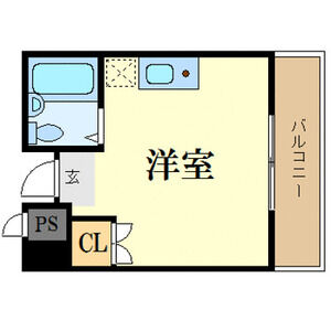 ワンルーム 間取り図