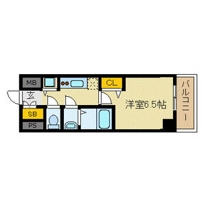 1K 間取り図
