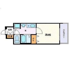 1K 間取り図