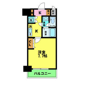 1K 間取り図