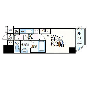 1K 間取り図