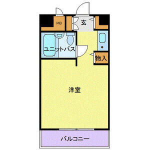 ワンルーム 間取り図