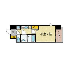 1K 間取り図
