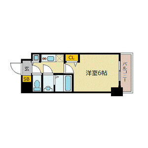 1K 間取り図