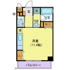 ワンルーム 間取り図
