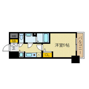 1K 間取り図