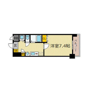 1K 間取り図