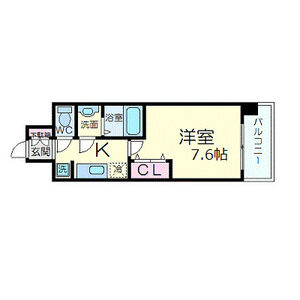1K 間取り図