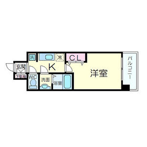 1K 間取り図