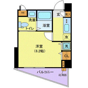 1K 間取り図