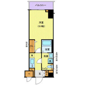 1K 間取り図