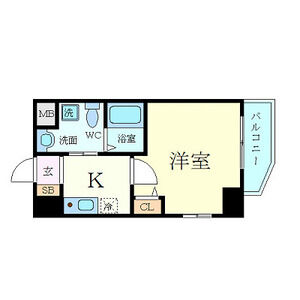 1K 間取り図