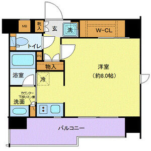 ワンルーム 間取り図