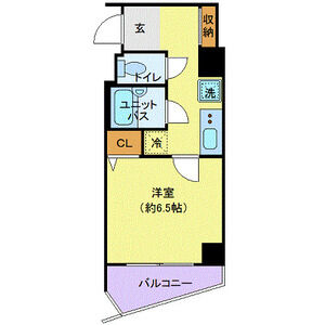 1K 間取り図