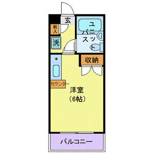 ワンルーム 間取り図