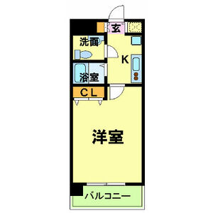 1K 間取り図
