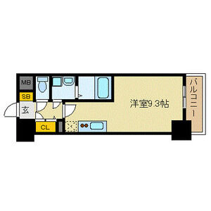 ワンルーム 間取り図