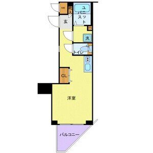 ワンルーム 間取り図