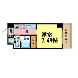 1K 間取り図