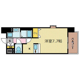 ワンルーム 間取り図