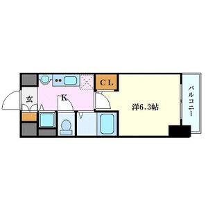 1K 間取り図